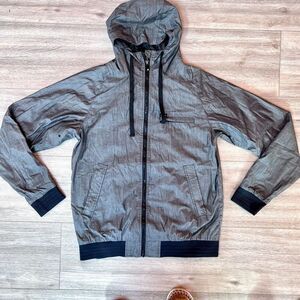 Matix Women's Gray Lined‎ Mike Mo Full Zip Drawcord Hoodie Size Small